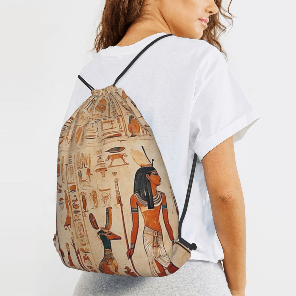 Women Bags In Egypt - Ancient Egypt Mural Egyptian Mythology Backpacks