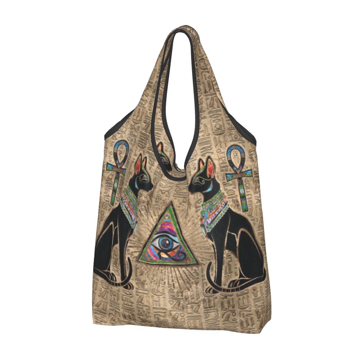 Women Bags In Egypt - Custom Reusable Egyptian Cats And Eye