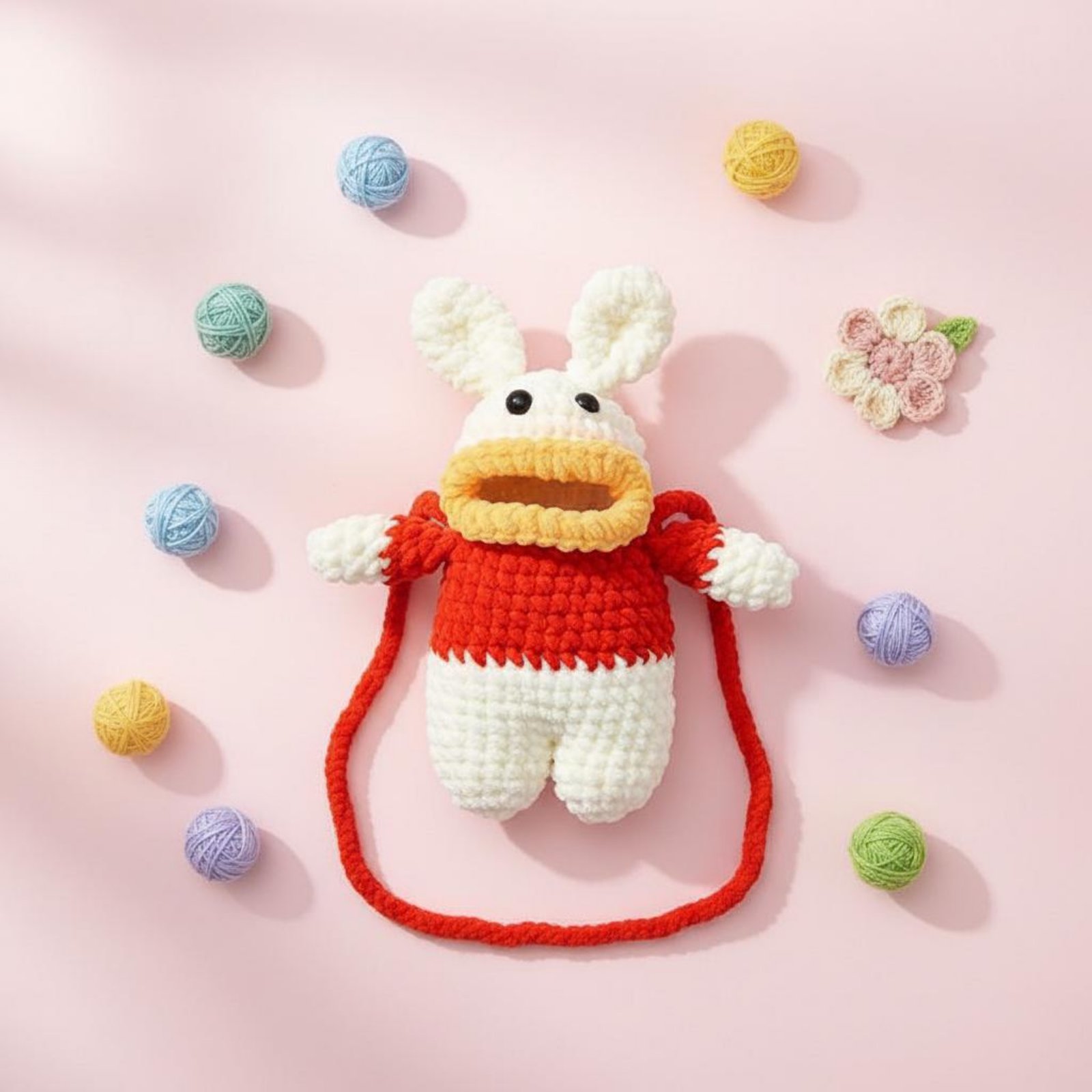 Women Bags Handmade - Crochet Frog Phone Bag Crocheted Handmade