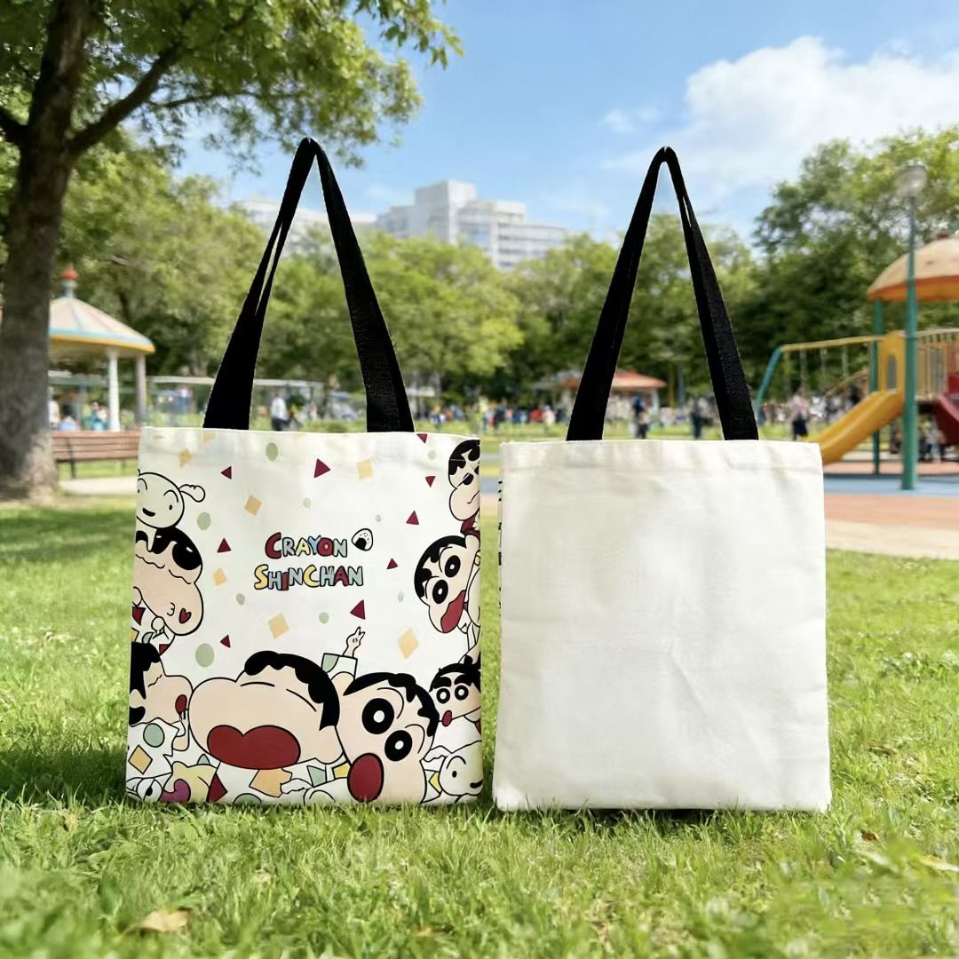 Women Bags For Gift - 2026 New Crayon Shin-chan Canvas Tote