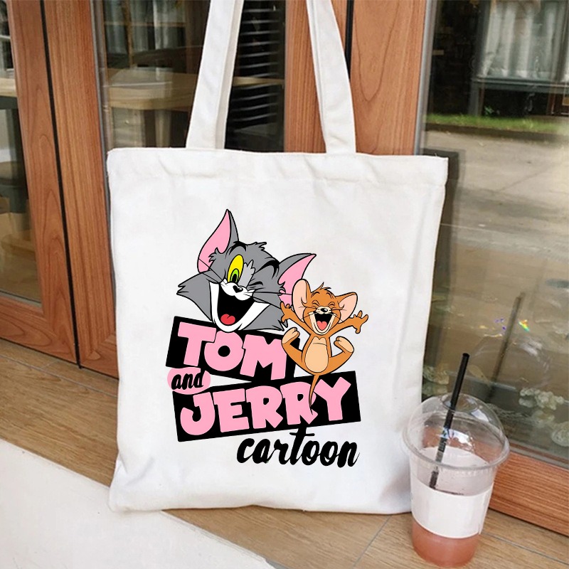 Women Bags For Gift - Tom and Jerry Cute Canvas Bag