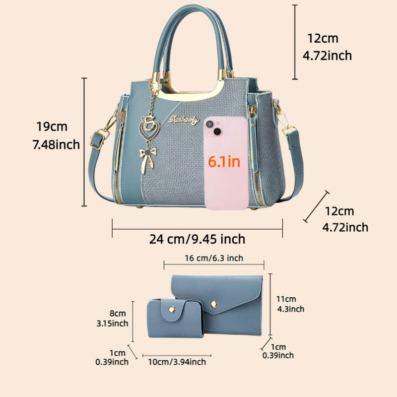 Elegant Women's Handbag Set, M - Women Bags For Gift 评论和价格
