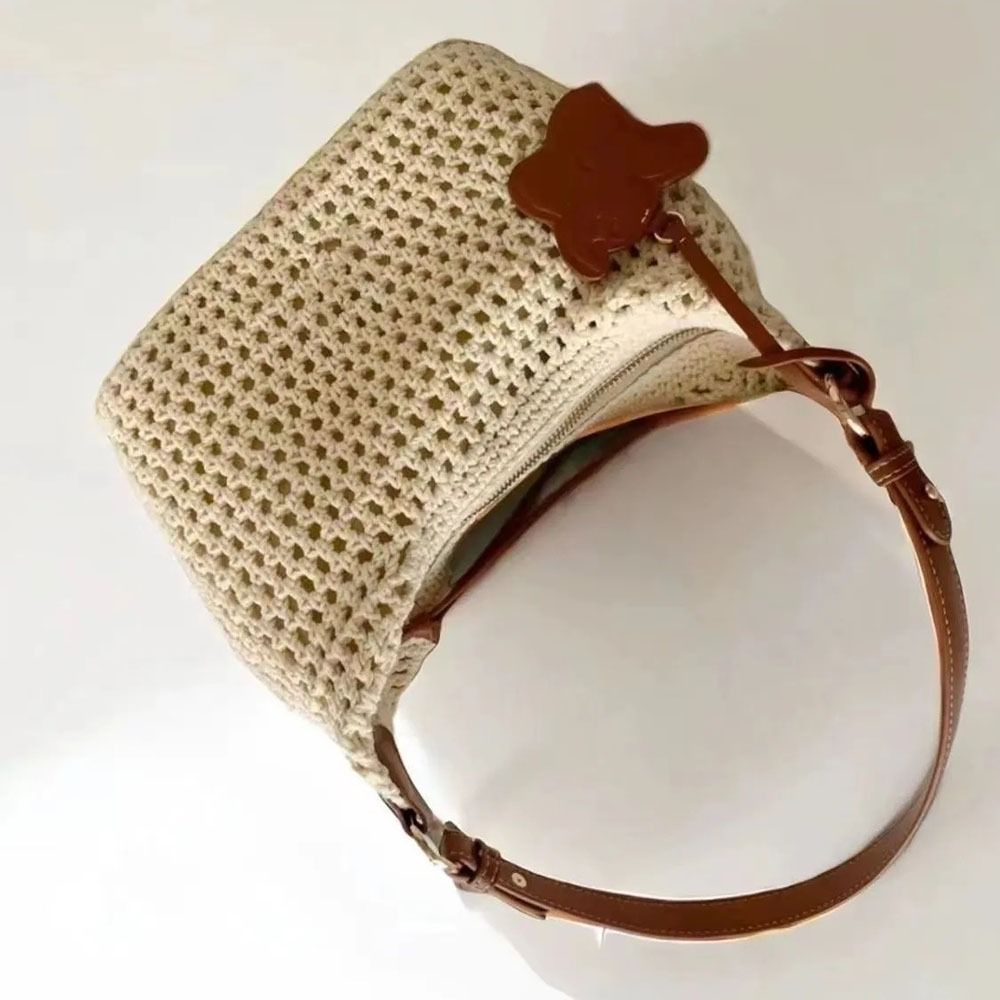 New Handmade Woven Handbag Hol - Women Bags Handmade 评论和价格