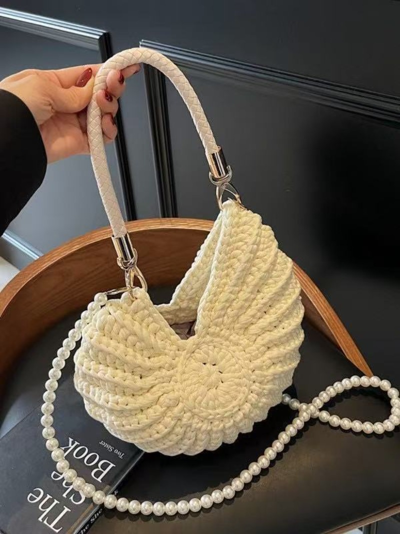 Creative Conch Shaped Crochet  - Women Bags Handmade 评论和价格