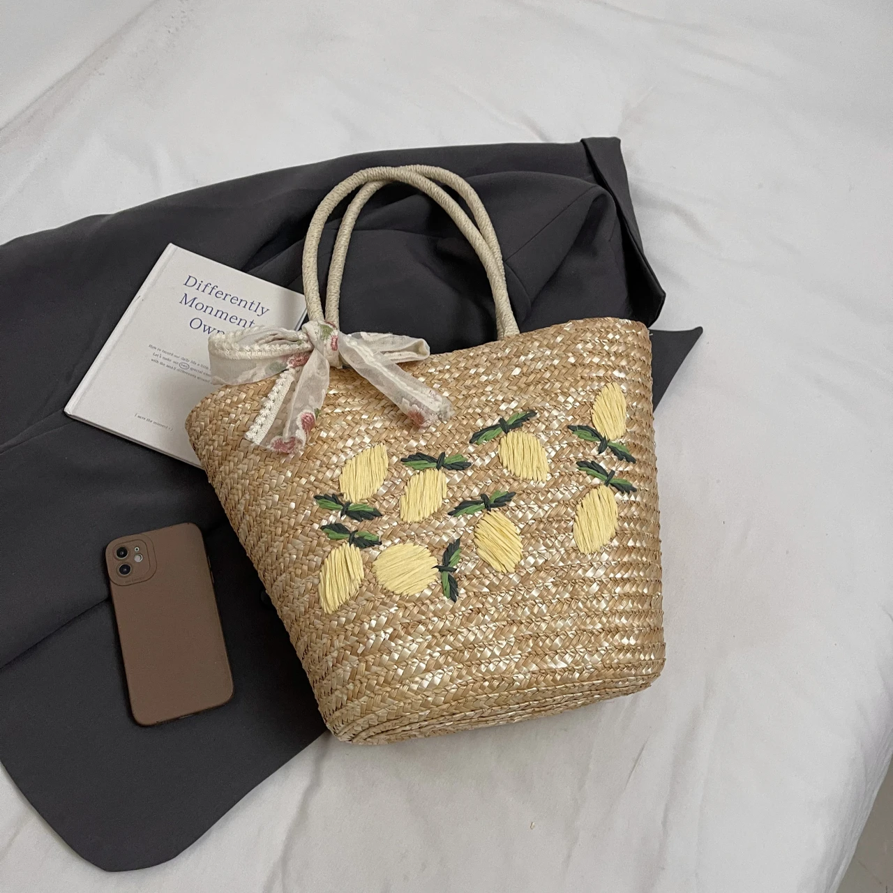 Large Capacity Beach Shoulder  - Women Bags Handmade 评论和价格