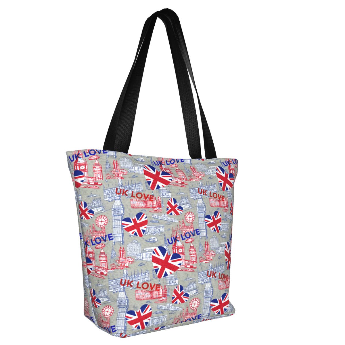 Custom Flag Of The UK Love Gro - Women Bags Uk 评论和价格