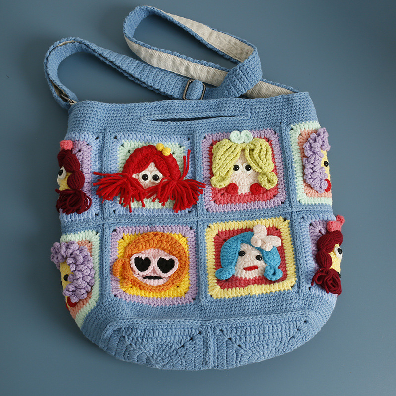 Handmade Crochet Granny Square - Women Bags Handmade 评论和价格