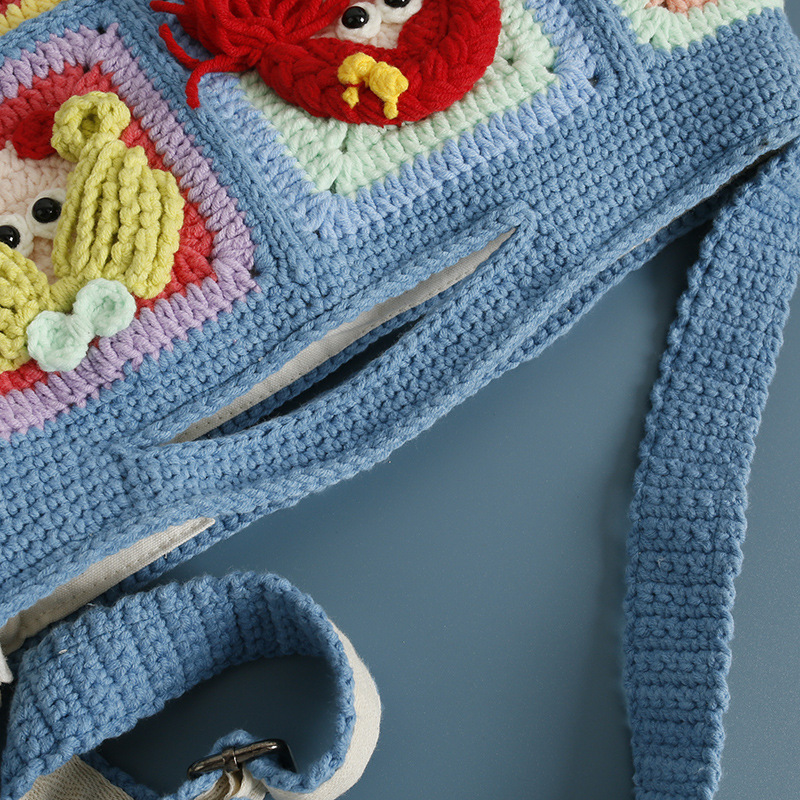 Handmade Crochet Granny Square - Women Bags Handmade 评论和价格