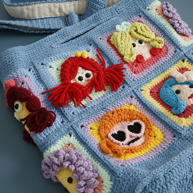 Handmade Crochet Granny Square - Women Bags Handmade 评论和价格