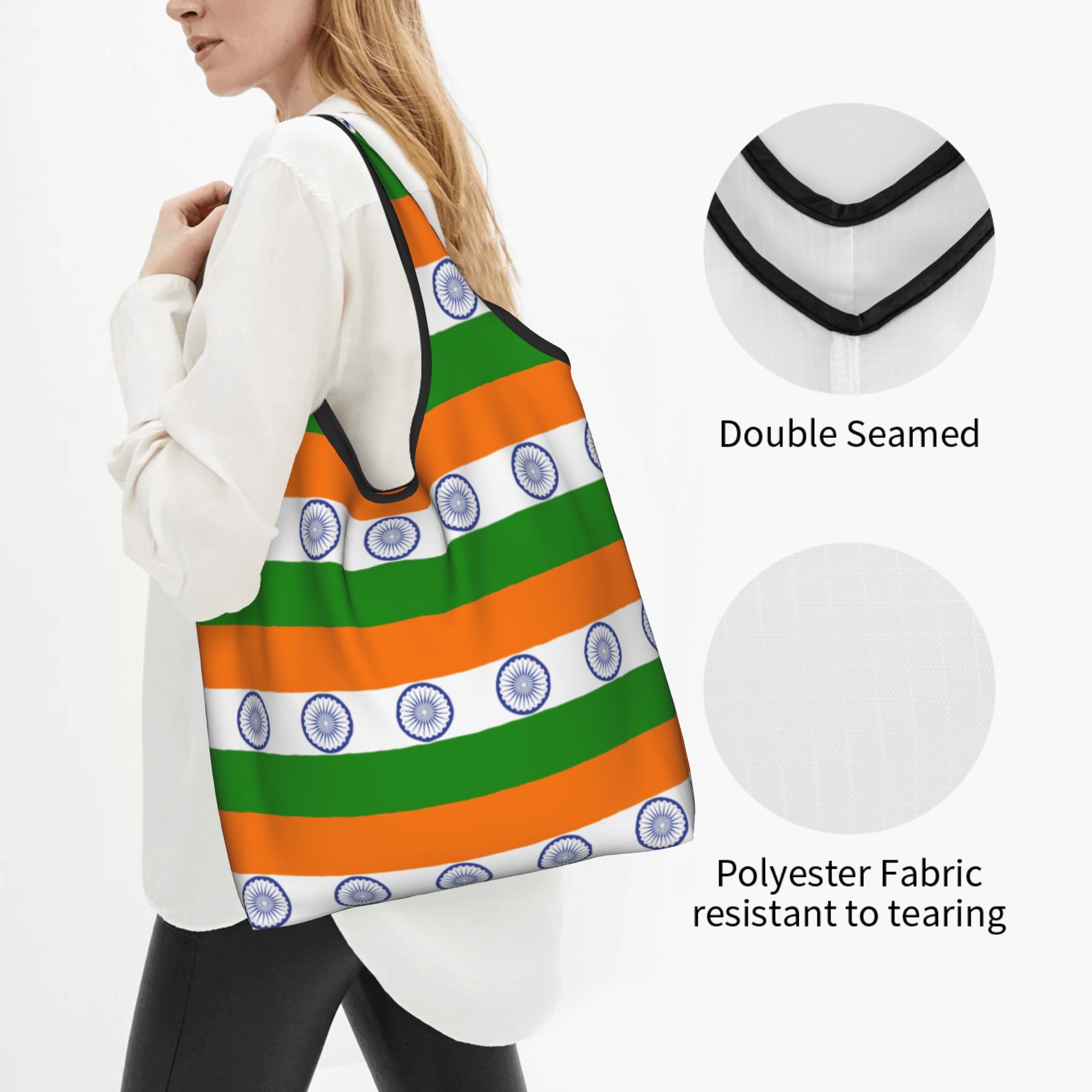 Reusable Flag Of Indias Shoppi - Women Bags India 评论和价格