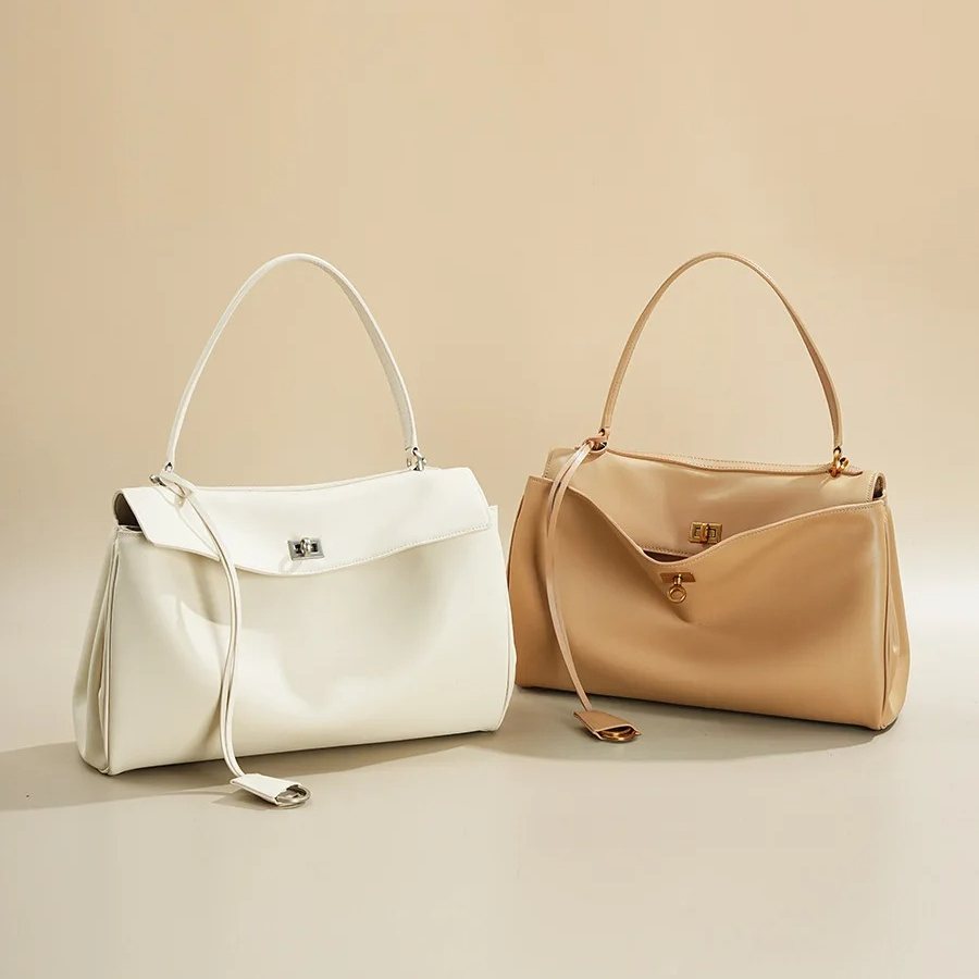Genuine Leather Tote Bag with  - Women Bags For Airport 评论和价格