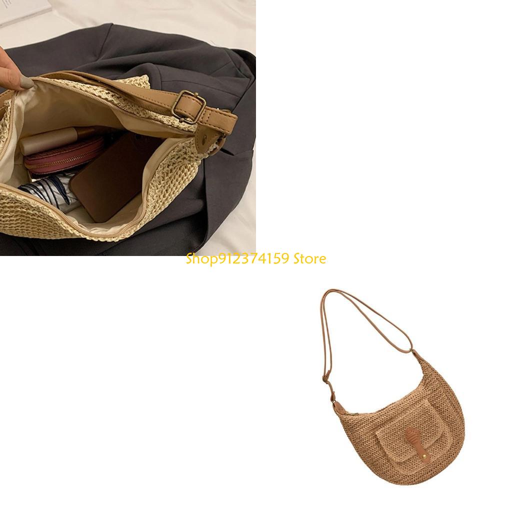G5AE Women Straw Beach Bag Sim - Women Bags Handmade 评论和价格