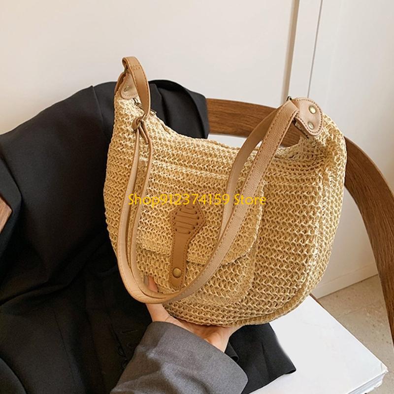 G5AE Women Straw Beach Bag Sim - Women Bags Handmade 评论和价格