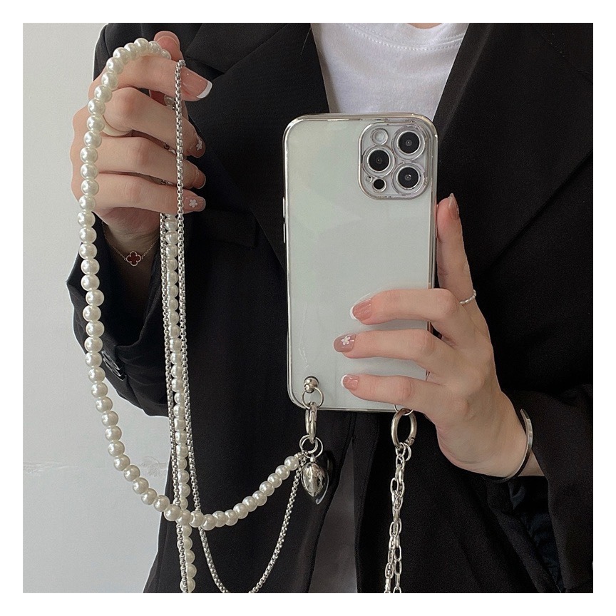 Long Pearl Phone Lanyard Handm - Women Bags Handmade 评论和价格