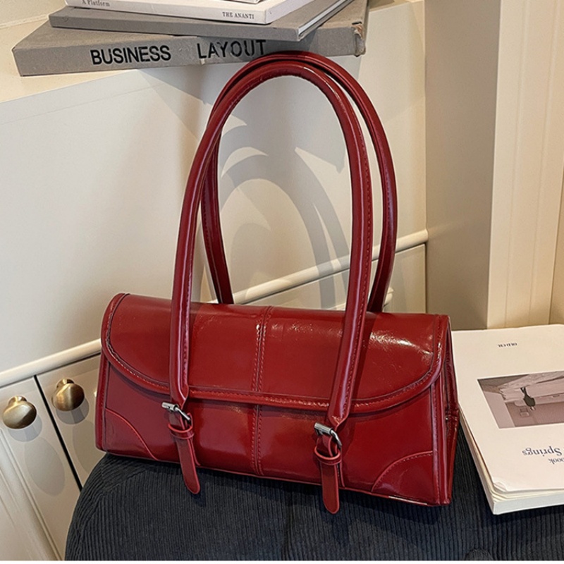 High Quality Burgundy PU Leath - Women Bags For Airport 评论和价格