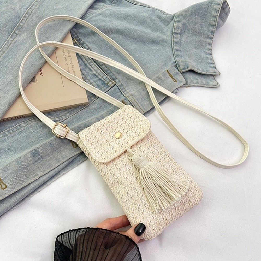 Portable Weaving Straw Woven H - Women Bags Handmade 评论和价格