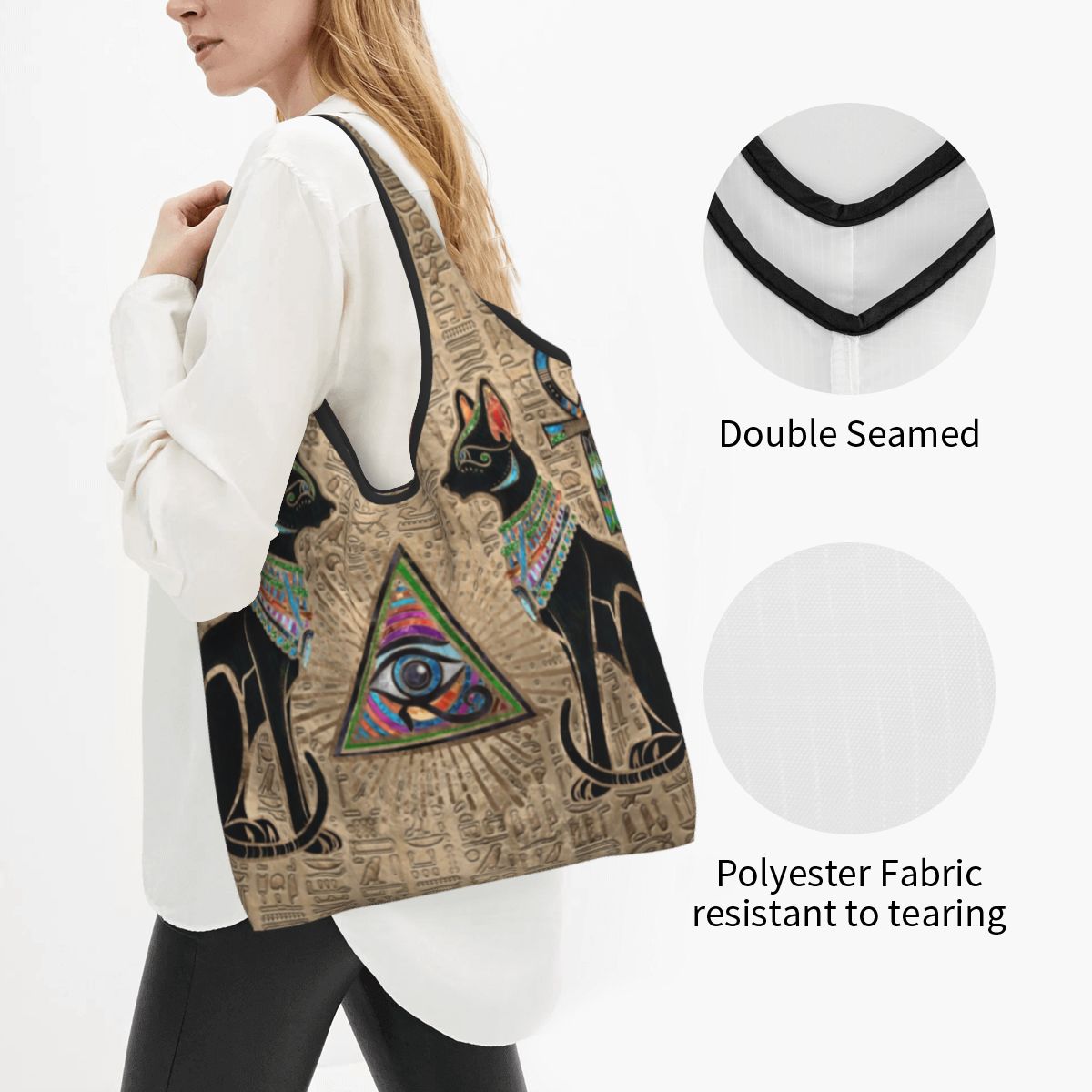 Custom Reusable Egyptian Cats  - Women Bags In Egypt 评论和价格