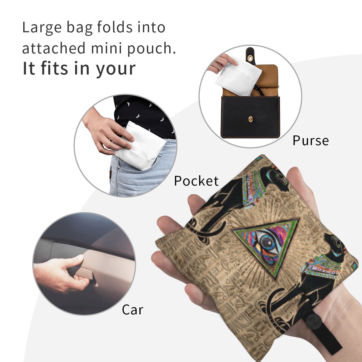Custom Reusable Egyptian Cats  - Women Bags In Egypt 评论和价格
