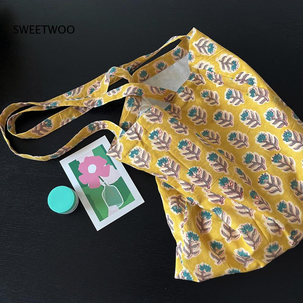 Pastoral Plant Print Soft Wove - Women Bags India 评论和价格