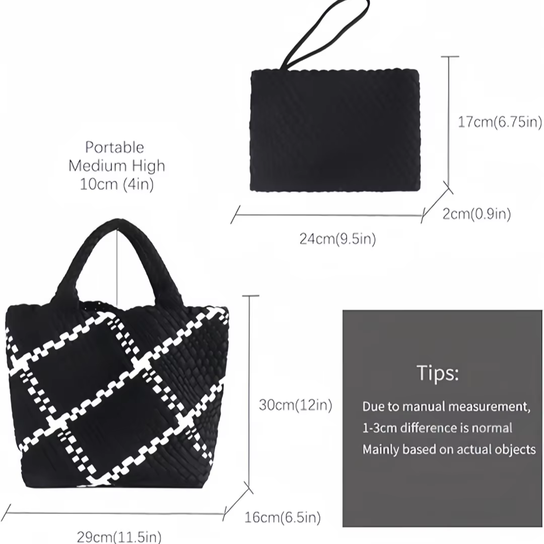 Hot Sale New Neoprene Woven Ba - Women Bags Handmade 评论和价格