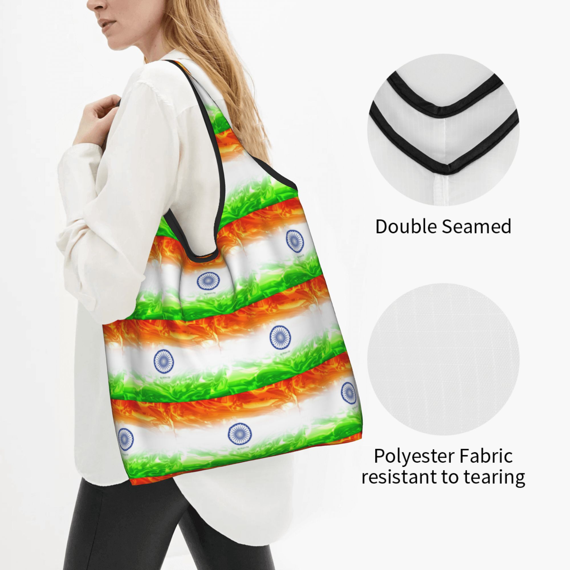 Flag Of Indias Grocery Shoppin - Women Bags India 评论和价格