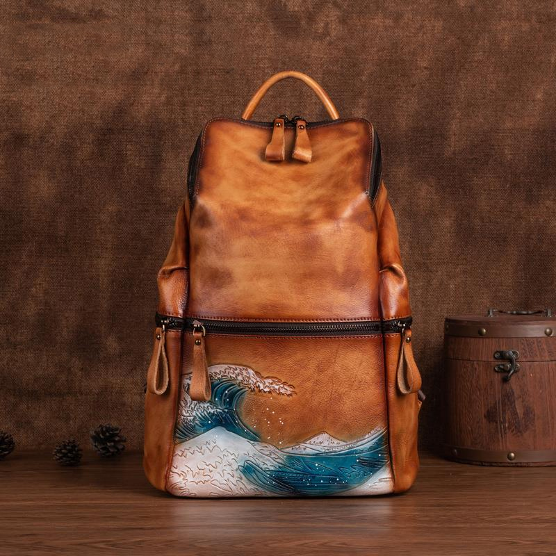 Genuine Real Soft Leather Wome - Women Bags Handmade 评论和价格
