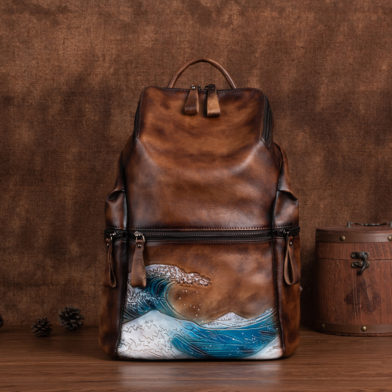 Genuine Real Soft Leather Wome - Women Bags Handmade 评论和价格