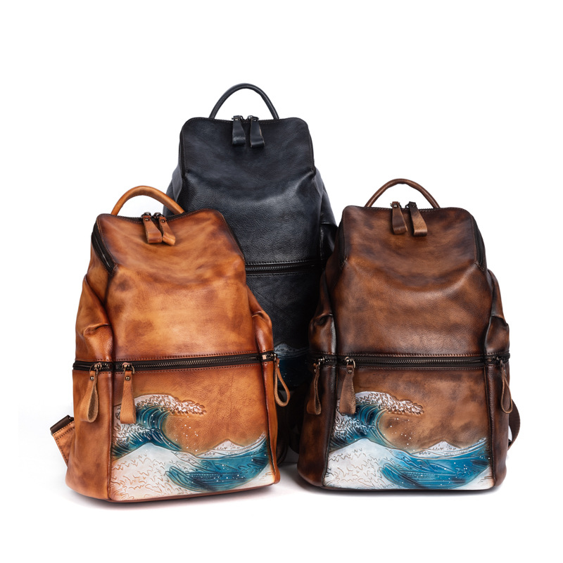 Genuine Real Soft Leather Wome - Women Bags Handmade 评论和价格