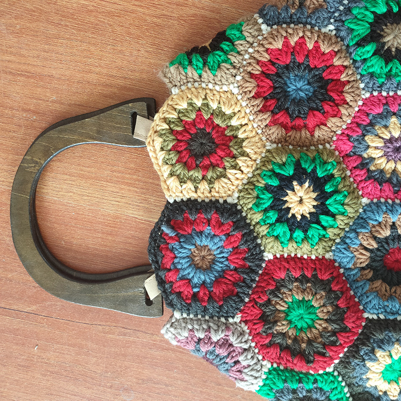 Bohemian Granny SquareCrochet  - Women Bags Handmade 评论和价格