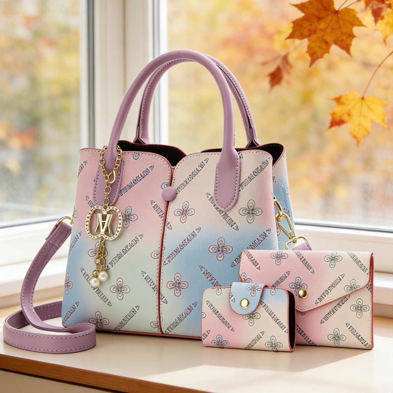 Gradient Women's Three-piece S - Women Bags For Gift 评论和价格