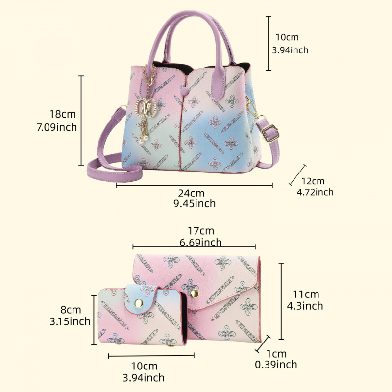 Gradient Women's Three-piece S - Women Bags For Gift 评论和价格